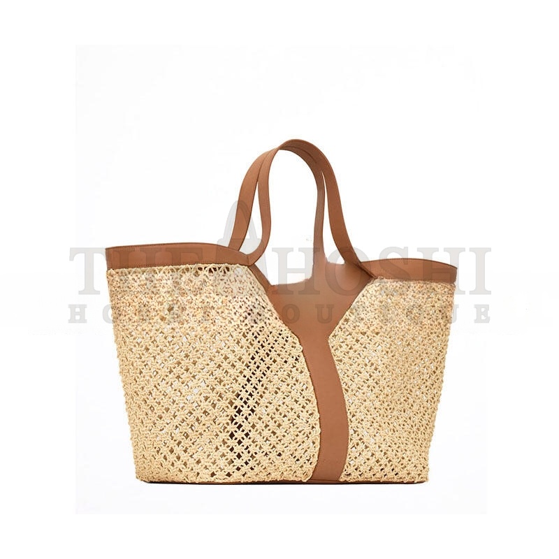 Y51 BEIGE RAFFIA Y TOTE BAG 828957GAAFI2791 (37*32*22cm) Master Quality